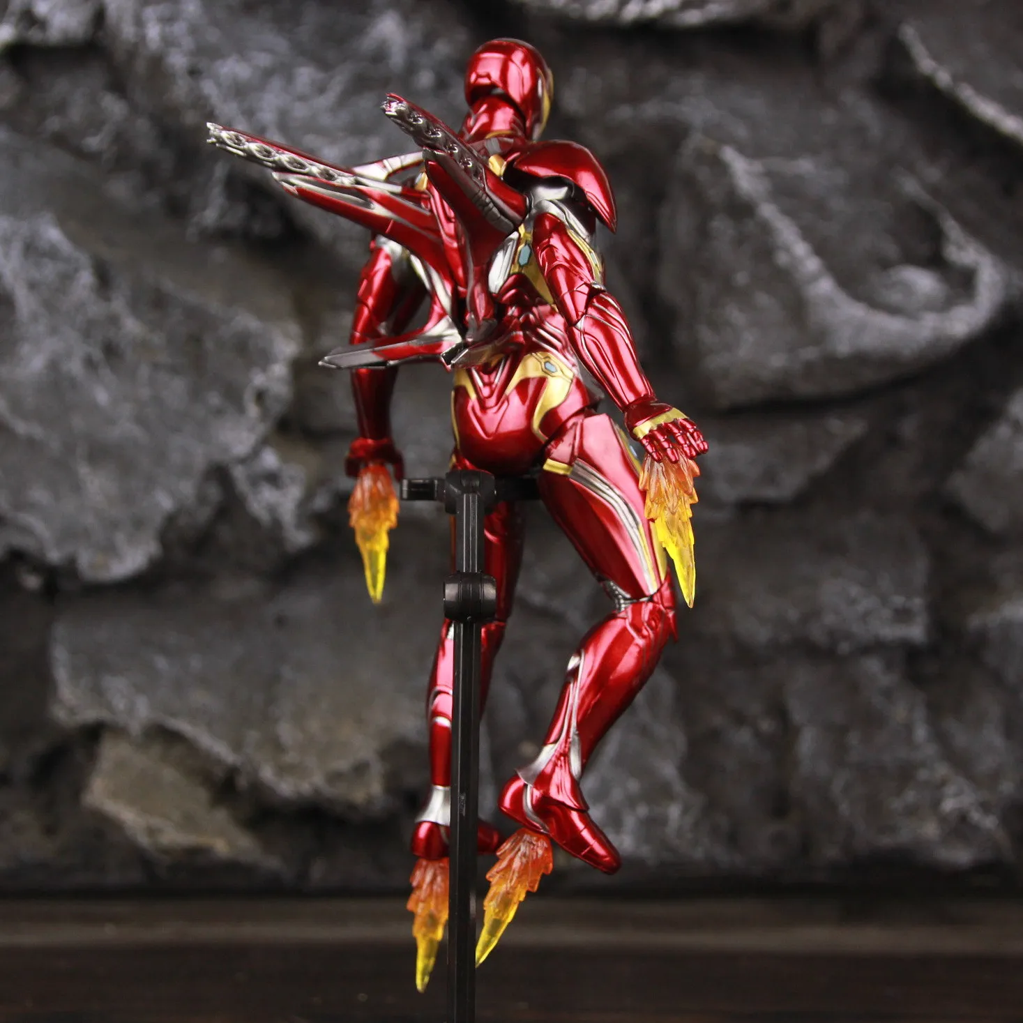 ZD Toys Deluxe Ironman Mark L 50 MK50 Nano Armor Weapons 7" Actionfigur LED-Lichtplattform Tony Stark Infinity War Modellpuppe – Detail 23