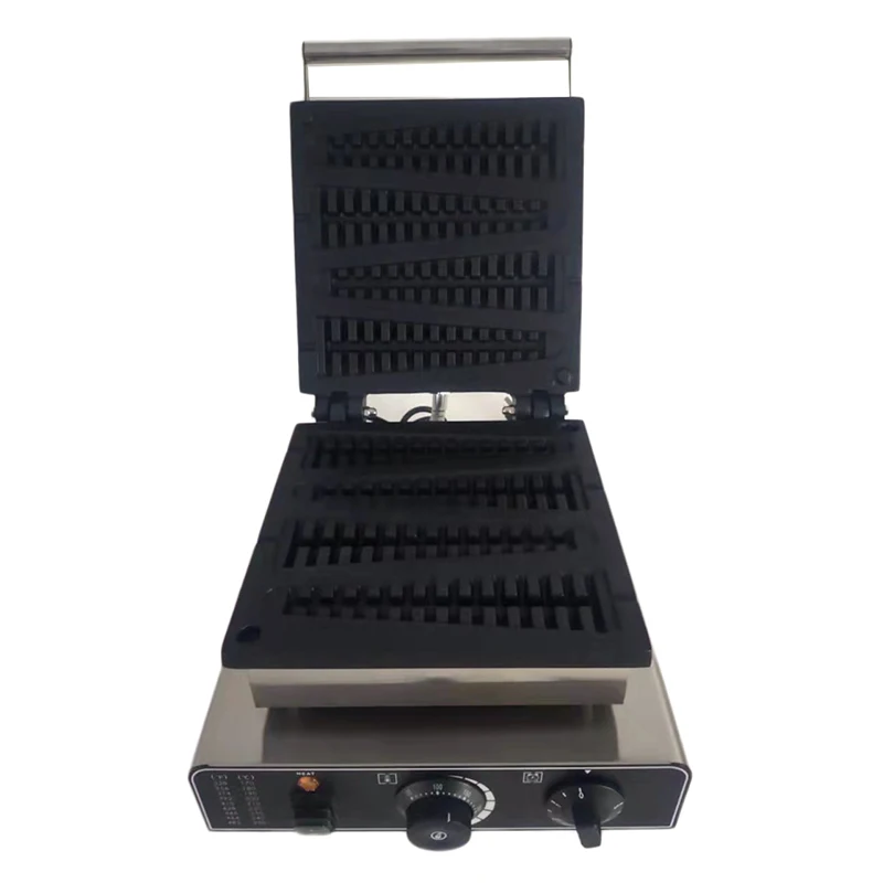Nieuwe Aankomst Commerciële Kerstboom Wafel Machine Lolly Wafel Stok Maker Roestvrij Staal Snack Apparatuur Keuken Apparaat