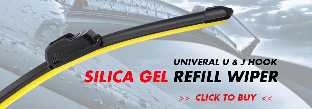 2 Stück 6 mm Silikagel-Silikon-Nachfüllstreifen für Scheibenwischer, Silikon-/Gummibänder für Scheibenwischer, für rahmenlose Scheibenwischer, 26", 28", 30", 32" – Detail 1