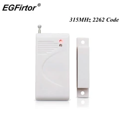 Contato Magnético Sem Fio Porta e Janela Sensor, Detector De Alarme De Madeira, GSM Home Alarm Painel, 2262 Código