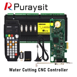WEIHONG Water Cutting CNC Controller 5axis PM95A7+Lambda21A+Wireless CNC Handwheel WHB05P Use for High Pressure Waterjet Cutting
