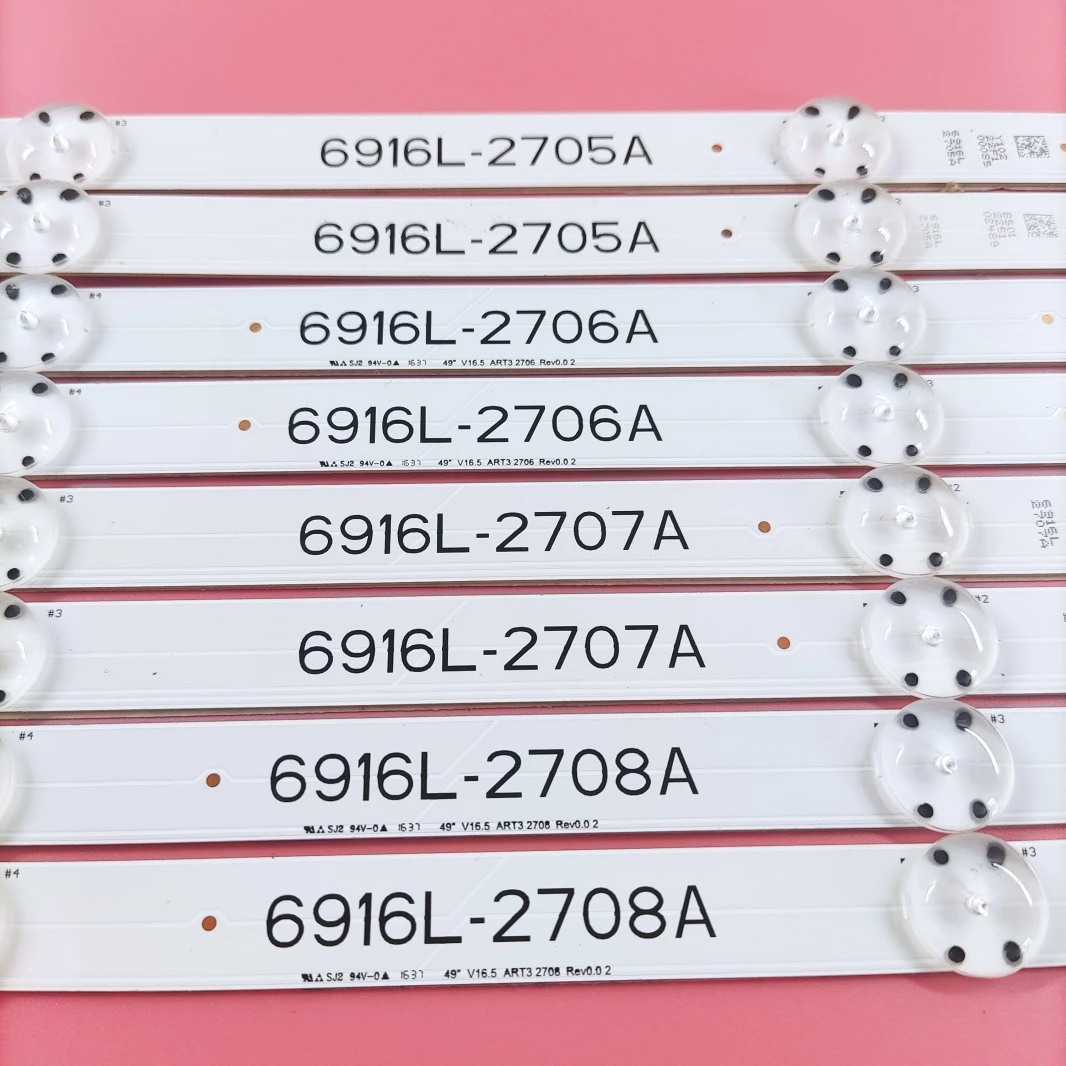 8 шт./комплект, светодиодная лента для подсветки 49LJ510M 49LJ58300W 49UH603V 49UH620V 49LW340C 49LH590V 49LW340H 49LF5400 49UH610V 49LH570V