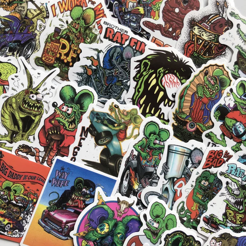 10/50PCS Tales of the Rat Fink Sticker For Package Decorative Stationery Stickers Scrapbooking DIY Toys Fashion LD