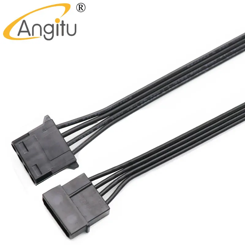 

Angitu 5.08mm Molex/IDE 4Pin Extension Cable Molex Male To Female Ribbon Cable 18awg-60cm