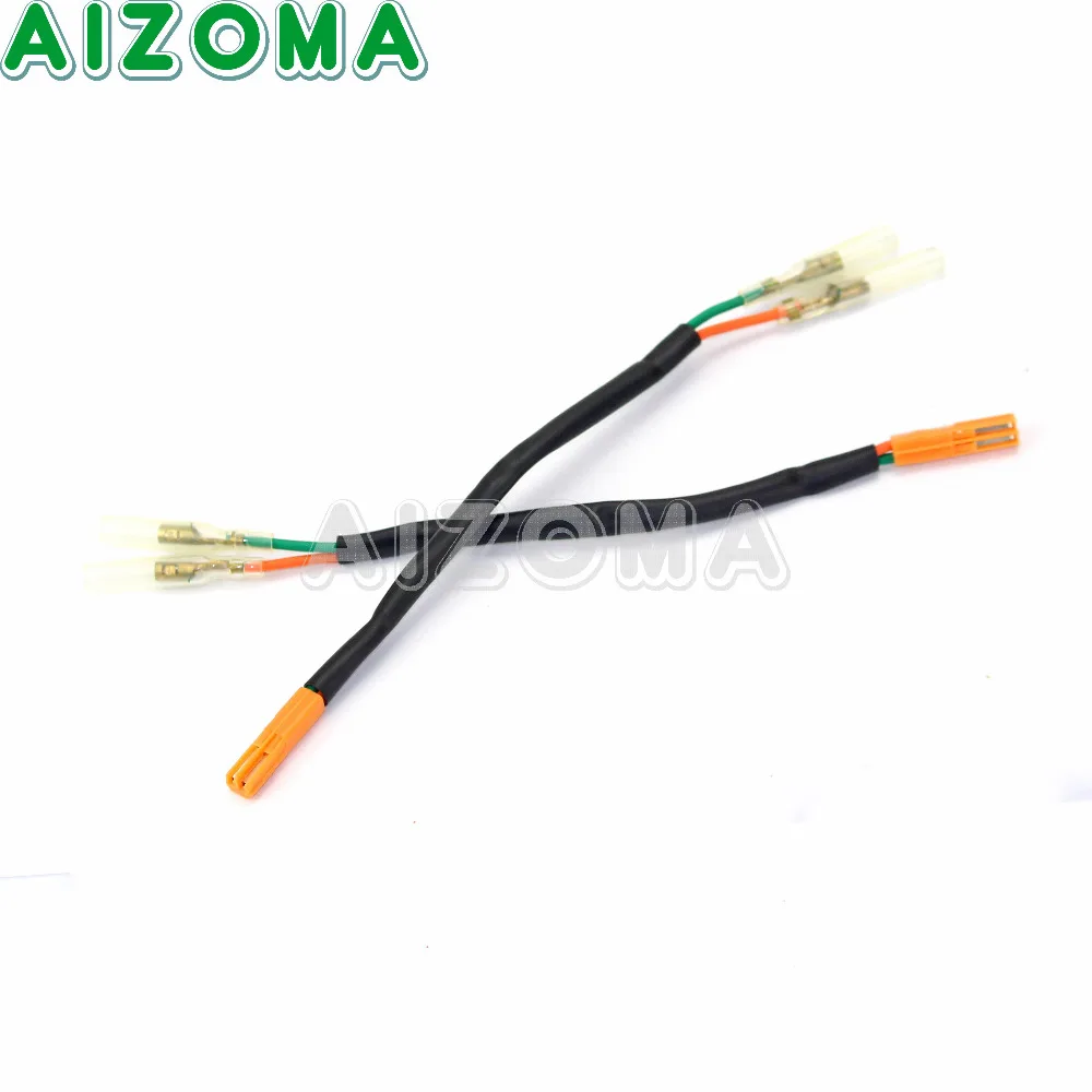 Front Rear Turn Signal Wire Lead Harness Connector Blinker Wiring Adapter Plug for Honda CB CBR VT750 VTX1300 VTX1800 02-17