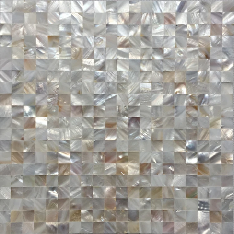 

Groutless White Mother of pearl Tile Backsplash Natural Shell Kitchen Bathroom Mosaic MOP19024