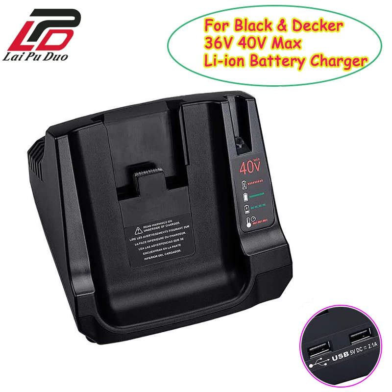 LBX1540 LBX2040 for Black and Deckers LCS36 LCS40 40V Lithium Battery Fast Charger BXR36 LBX36 BXR2036