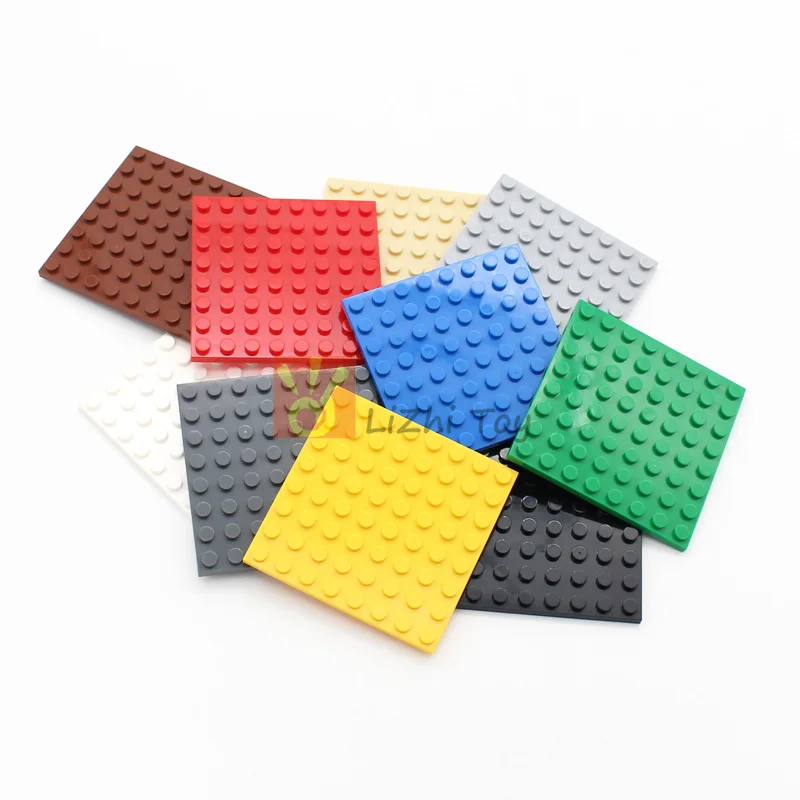 10pcs DIY Enlighten MOC Bricks Parts Base Plate 8x8 Classic Piece Building Blocks Classic Toys Compatible with 41539 Accessory