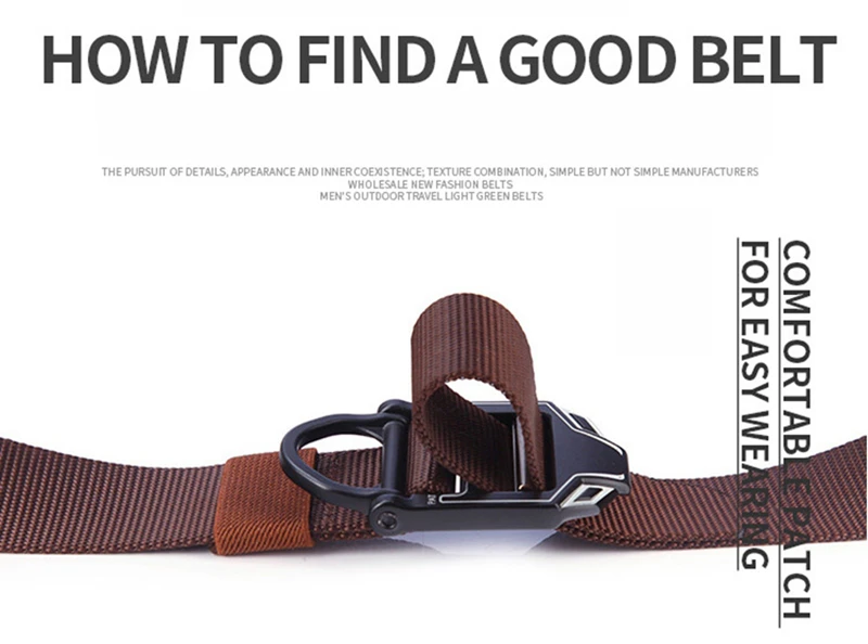 Gürtel für Herren, Metallschnalle, taktische Gürtel, Jeans, Sportgurt, Segeltuch, D-Ring, Taillengürtel gürtel jeans gürtel herren gürtel damen belt ремень gürtel für männer männer geschenk ремень женский ремень мужско – Detail 7