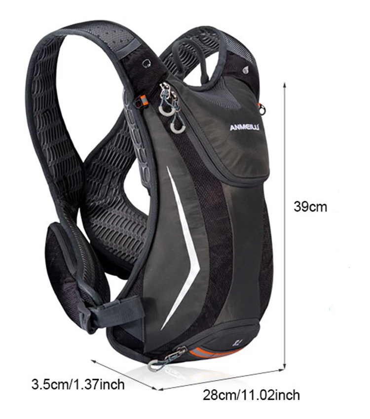 Wandern Trink Laufen Rucksack Männer 5L Camping Mit Wasser Flasche MTB Radfahren Rucksäcke männer Atmungsaktive Marathon Tasche Ausrüstung – Detail 2