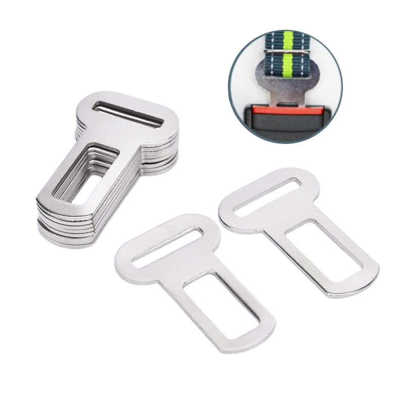 10pcs Pet Dog Cat Car Seat Belt Safety Attachment Buckle Vehicle Seatbelt Harness Buckle Metal Pet Seat Belt Buckle 26mm