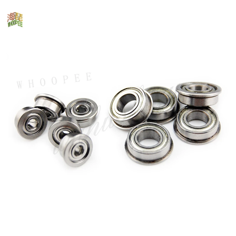 5pcs MF52ZZ MF62ZZ MF63ZZ MF74ZZ MF83ZZ MF84ZZ To MF148ZZ Miniature Flange Bearing Thin Wall Metal Shielded Flanged Bearings