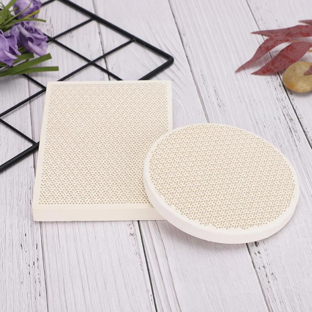 Honeycomb Ceramic Soldering Board Jewelry Heating Plate with Holes Casting Tools