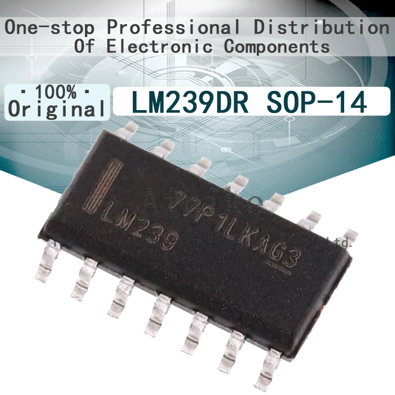 

10/Pcs New Original LM239 LM239DR SOP-14 Four-channel differential voltage comparator IC chip SOIC-14