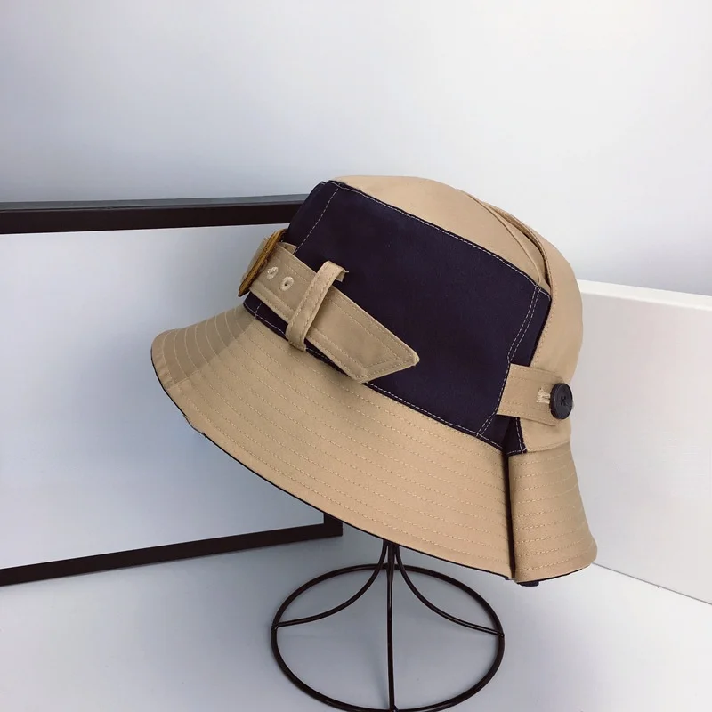 Sombrero de pescador para hombre y mujer, sombrero de pescador de Color sólido, diseño japonés, informal, a la moda