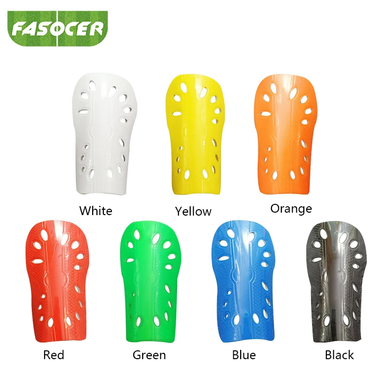 1 Pair Football Shin Pads Plastic Soccer Guards Leg Protector For Kids Adult Protective Gear Breathable Shin Guard 5 Colors