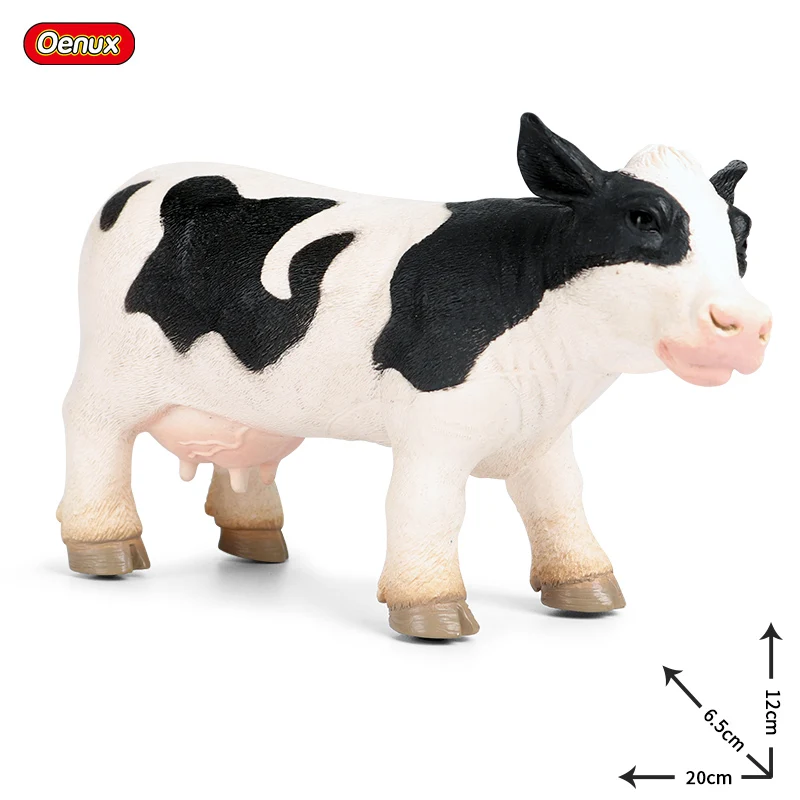 Oenux Simulation Zoo Wildlife Animals Soft PVC Lion Tiger Horse Bear Elephant Model Action Figure Educational Toy For Kids Gift