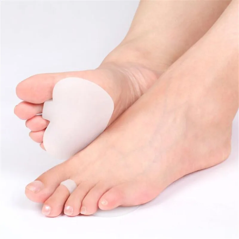 1 Pair Silicone Insoles Gel Front Forefoot Foot Pads Cushions High Heel Shoes Slip Resistant Insole Insert Protector