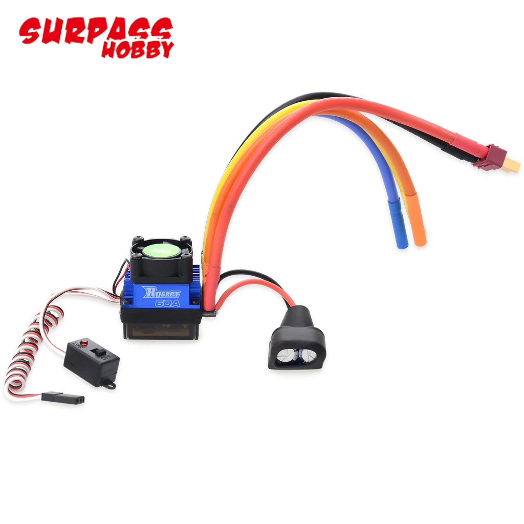 SURPASS HOBBY Rocket 540 Brushless Sensorless 900W Motor 45A/60A 2-4S BEC ESC For 1/10 Rc Car Trucks SCT Traxxas HSP Wltoys