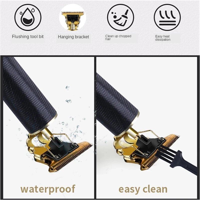 Профессиональная машинка для стрижки волос для мужчин, электрическая машинка для стрижки волос, супермощный мотор, триммер для волос, Легкая очистка, наборы для стрижки волос