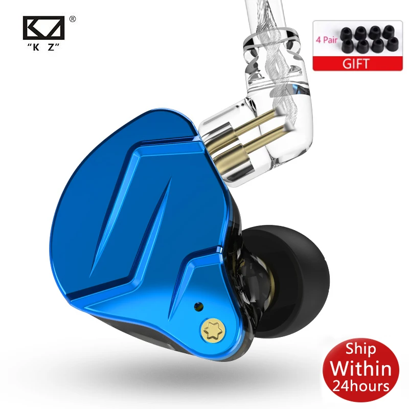 KZ-Écouteurs intra-auriculaires Zmersible Pro X 1esse 1BA, oreillettes hi-fi en métal, basse, pilote hybride, casque de sport, voix très faible, pour ZSX Zmankind ASX EDX Z1