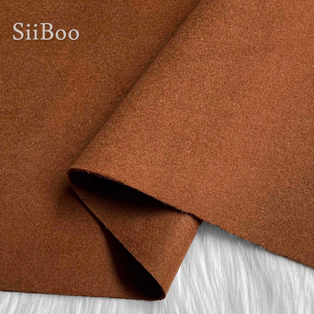 Siiboo wool cashmere two layers bonded fabric both sides Tissu en laine et cachemire high end quality for winter coat sp6432