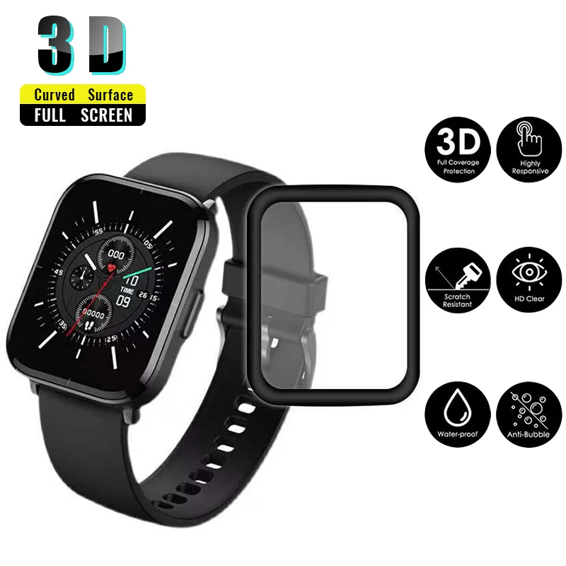 Screen Protector For Xiaomi Mibro Color Watch 3D Curved Full Coverage Soft Edge Film Scratch Resistant Protective Accessories