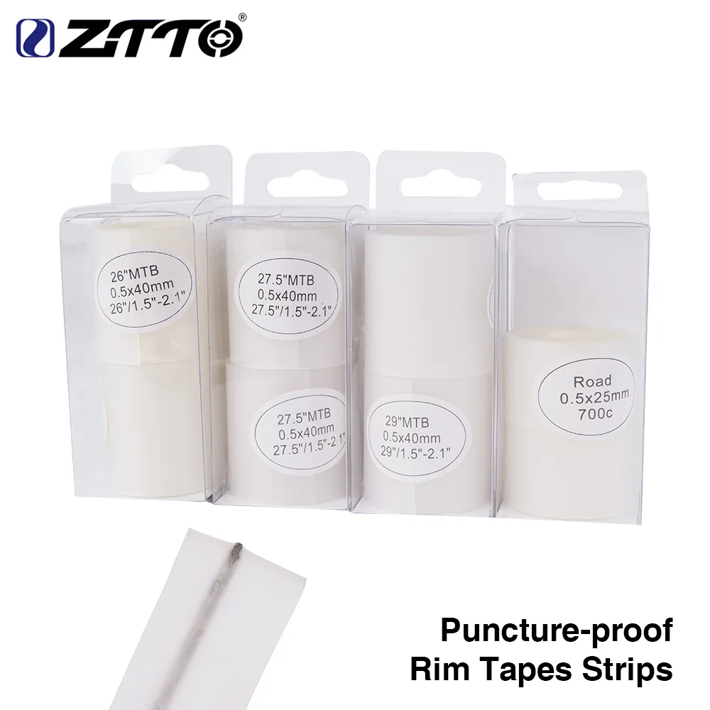 ZTTO premium Puncture-proof Rim Tapes Strips for 26 27.5 29 Inch 650B 700c Bicycle Tire Liner Puncture proof belt protection Pad