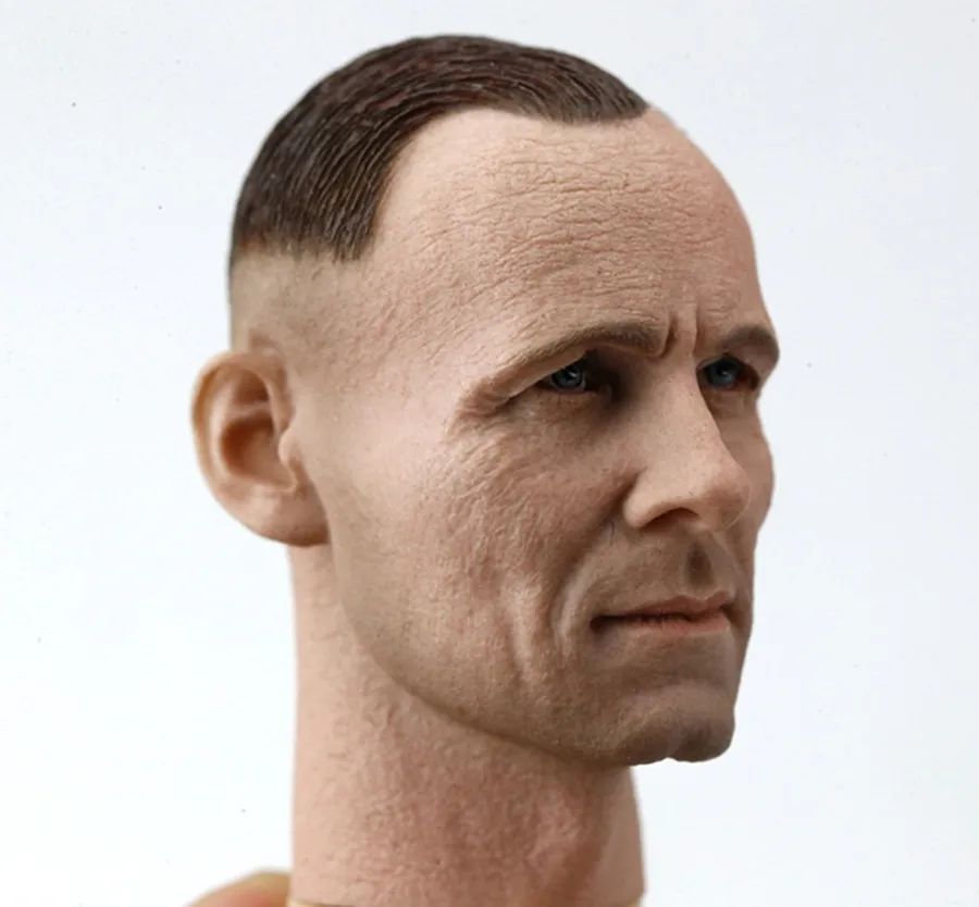 1/6 WWII Desert Fox Head Sculpt German Commander Head Sculpt Model PVC Long NeckCarved Fit 12-calowa figurka akcji Body Doll