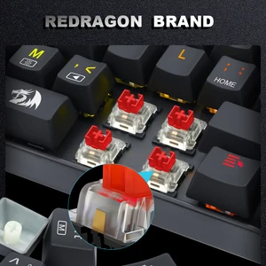 Redragon SMD RGB MX Switch 3Pinバックライト付きメカニカルキーボード用のクリックリニア触覚サイレントレッドブルーブラックブラウンスイッチ 8ベストセールスメカニカルキーボードレッドスイッチ-2