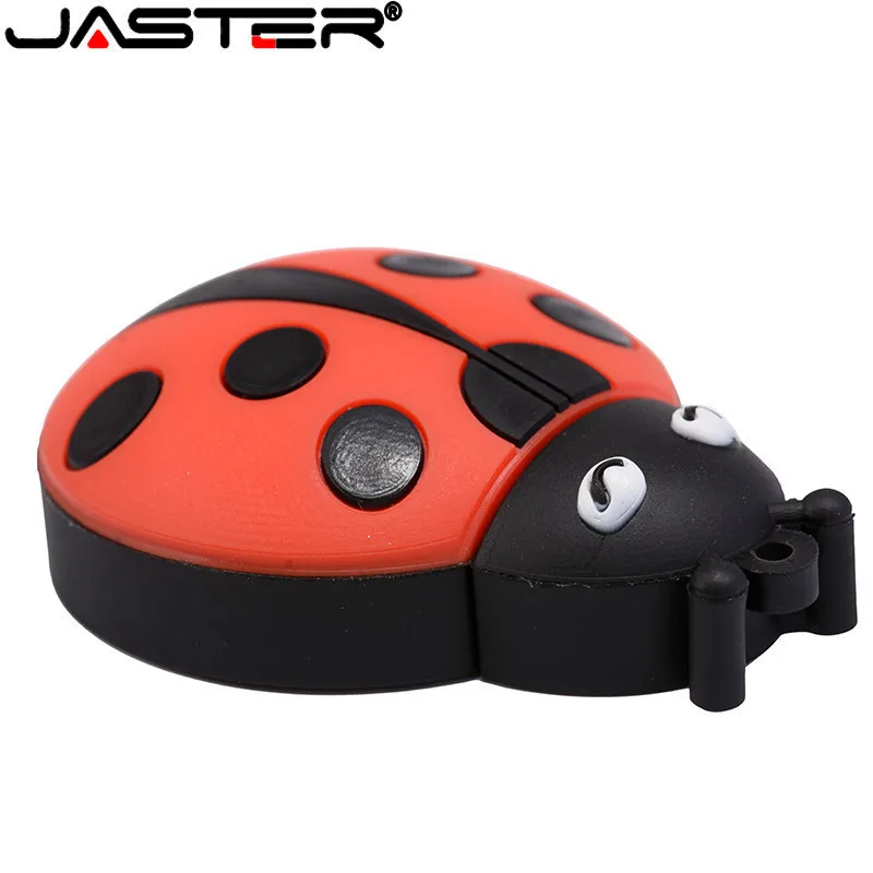 JASTER flash usb drive disk cute Beetle memory stick Pen drives personalized mini pendrive 4gb~64gb Ladybug cle usb 2.0