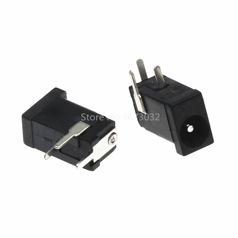 

100Pcs DC-002 1A 30V Black DC Power Jack Socket Connector DC002 3.5*1.3mm 1.3 for Mini DC Socket