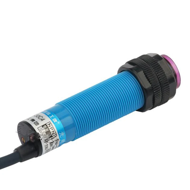 2m A grade NPN NC Retro-reflective Photocell Photoelectric Switch Motion Sensor Objects Automatic Door Opener Sensor Counting