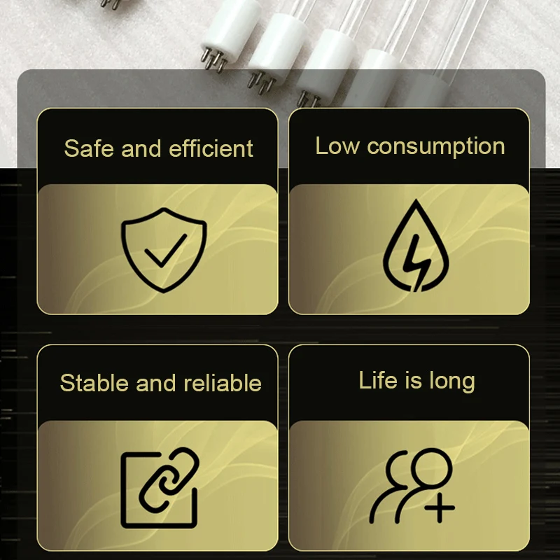 1pcs G10q UV Lamp Ultraviolet Light Filter 6W 8W 10W 15W 17W LED Tube Bactericidal Lamp