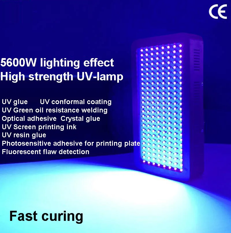 Air-cooled LED high-power UV lamp, light solid lamp, UV curable lamp, no shadow adhesive ink, green oil and varnish drying