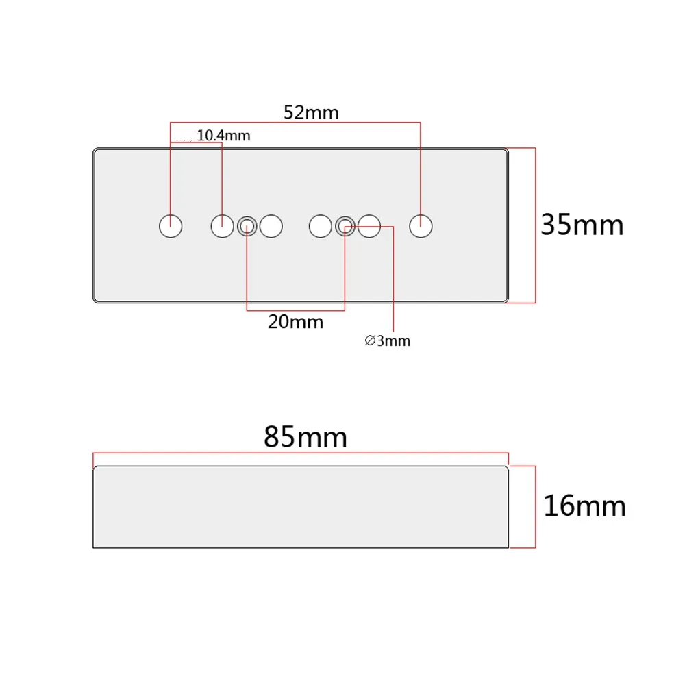 1pcs P90 Soapbar Pickups 52mm Cover pickups hell for Electric Guitar