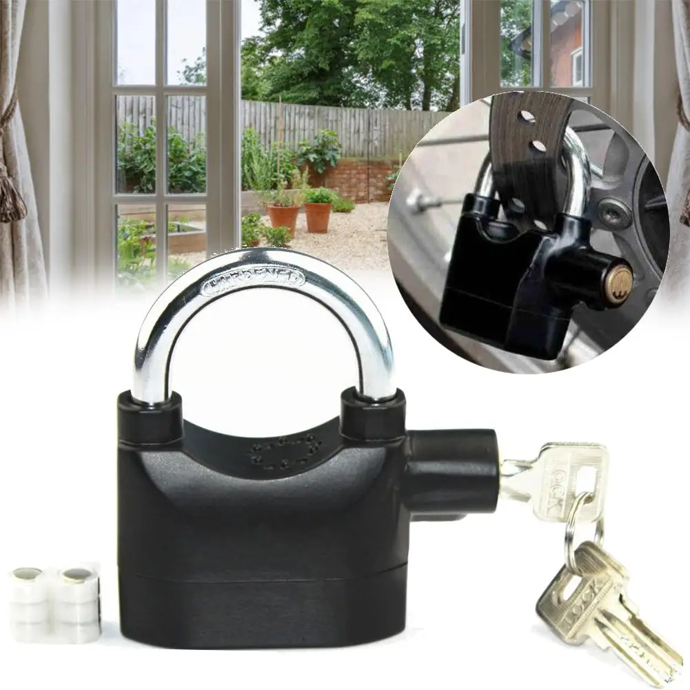 Security Motorbike Anti Theft Alarm Lock Warehouse Door Lock Bicycle Motorcycle Disc Brake Lock 110 Decibel Alarm IP65