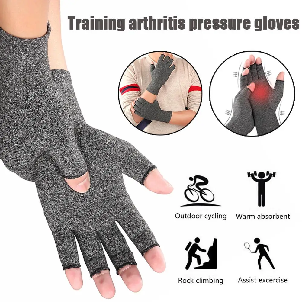 

1Pair Adult Rheumatoid Compression Hands Gloves Wrist Support For Osteoarthritis Arthritis Joint Pain Relief Protective Gloves