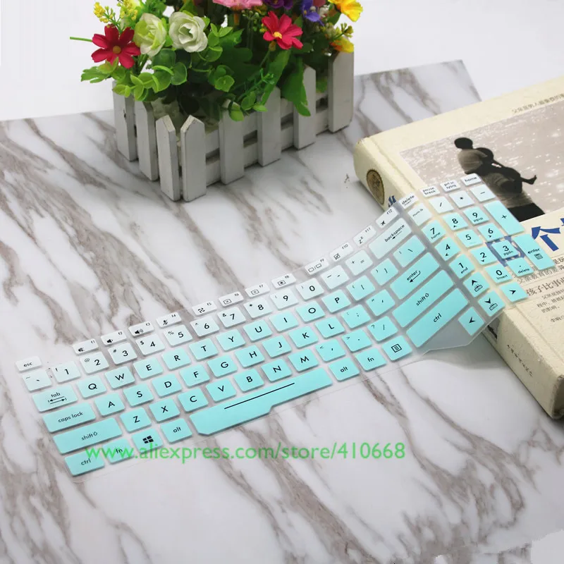 15.6 inch Silicone Keyboard Cover Skin for ASUS laptop FX63V FZ63 ZX63 FX80 FX86 FX86F FX86S FX80GE GL703 GL504GM S5AS