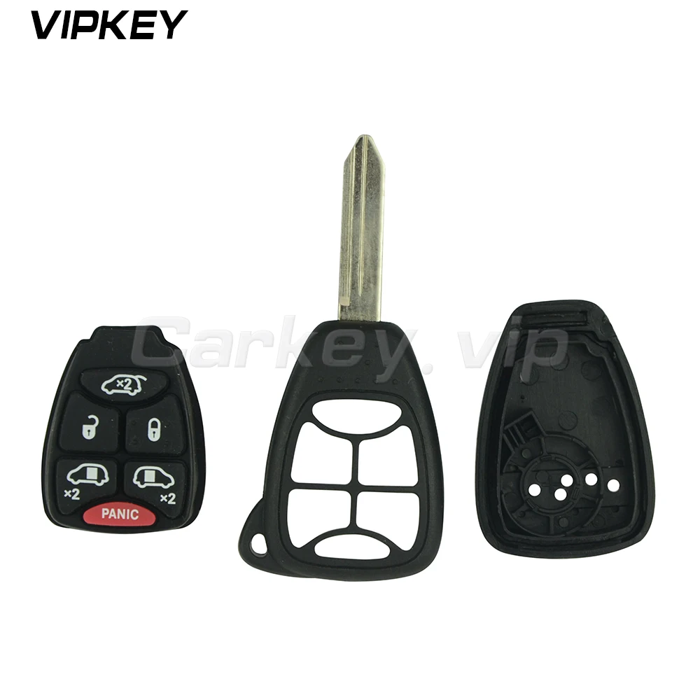 Remotekey 5pcs For Chrysler Dodge Jeep  Remote Key Head Key Case 6 Button