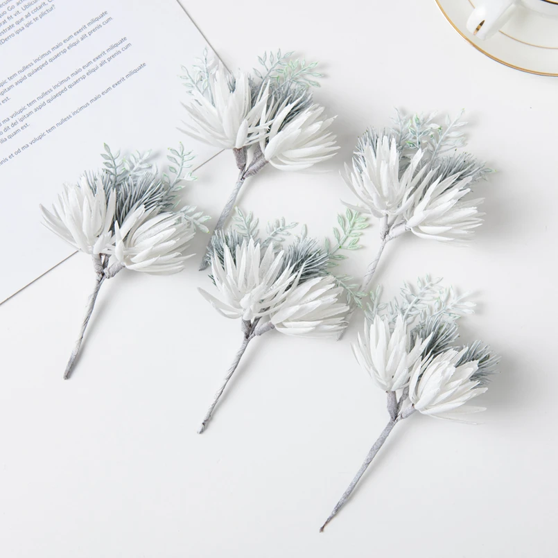 Künstliche Blumen Heim- und Hochzeitsdekoration Weihnachtsgirlande Brautaccessoires Ausverkauf Corsage DIY-Geschenke Süßigkeitenbox Kunstpflanze – Detail 3