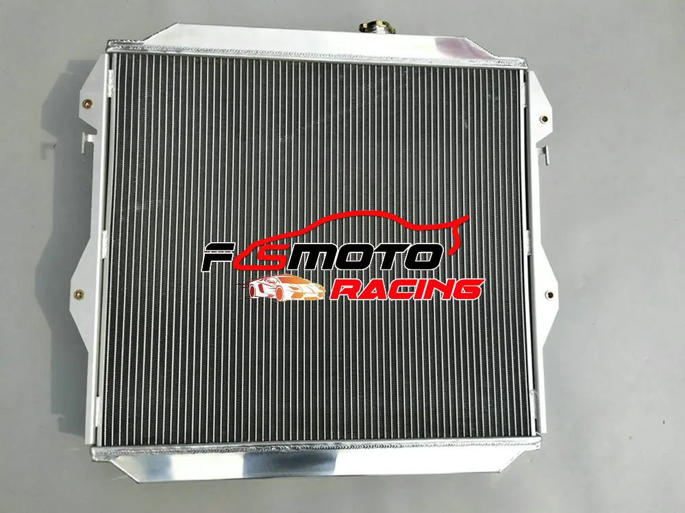 Aluminum Radiator + Fans For Toyota Land Cruiser Prado KZJ90/KZJ95/KDJ90/KDJ95 & Hilux Surf KDN185 4Runner KZN185 3.0 TD 96-02