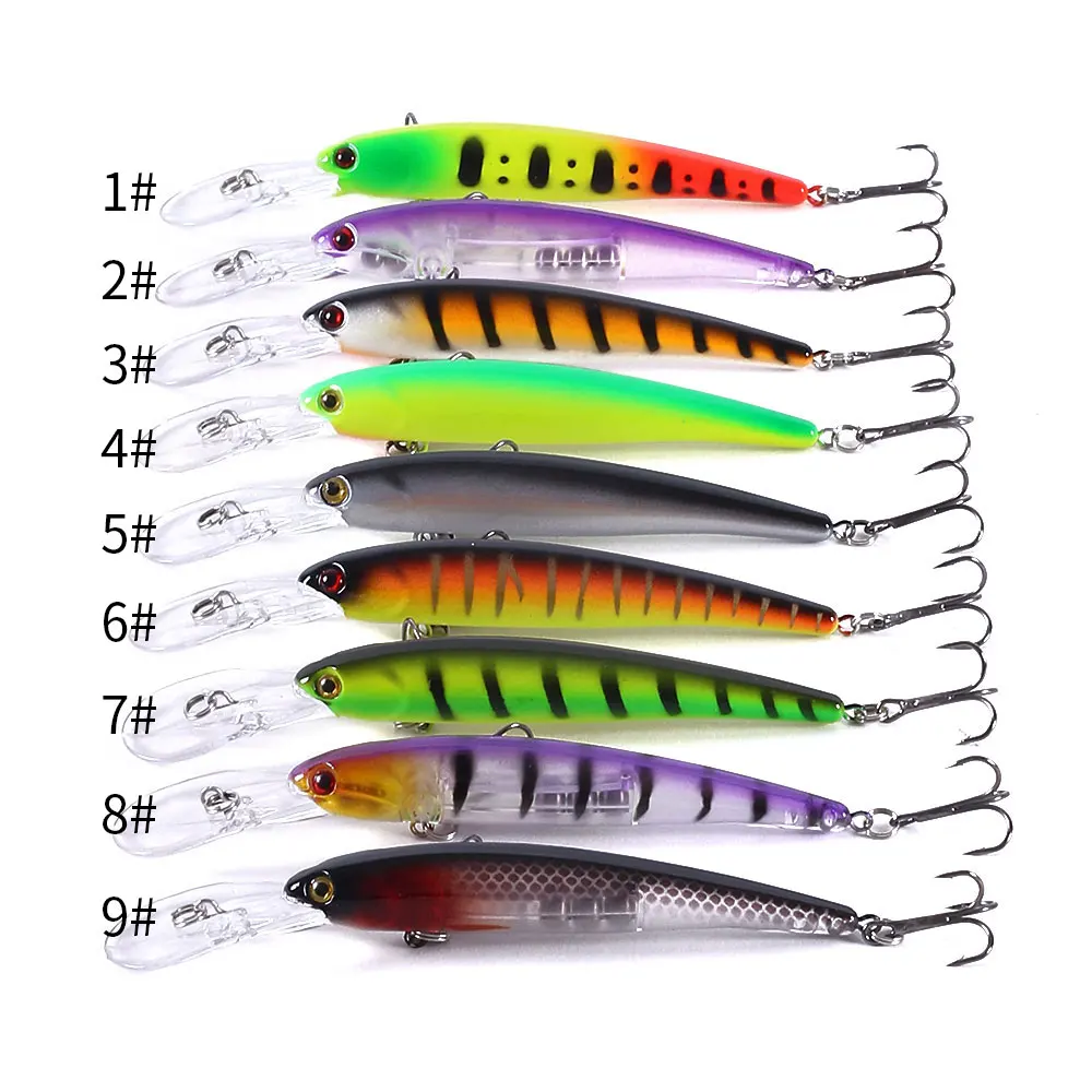 HENGJIA 1pcs 12cm 10g Minnow Bandits Fishing Wobbler Lure Artificial Hard Bait Trolling Bait Pike Carp Bass Lures