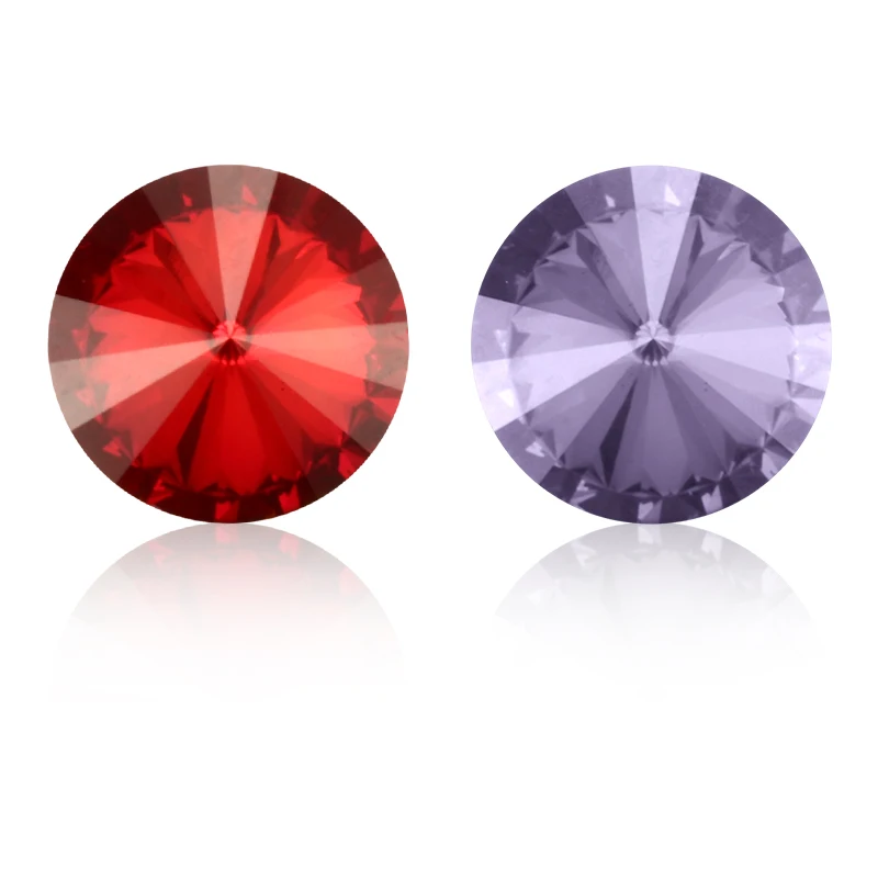 Astrobox Round Crystal Glass Rhinestones Gule On Garment Stone Rivoli For Clothing DIY Stones Loose Rhinestones Accessories