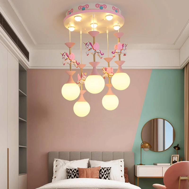 Kidsbedroom decor led lights for room indoor chandelier lighting chandeliers ceiling lamps for living room decoration lampadario