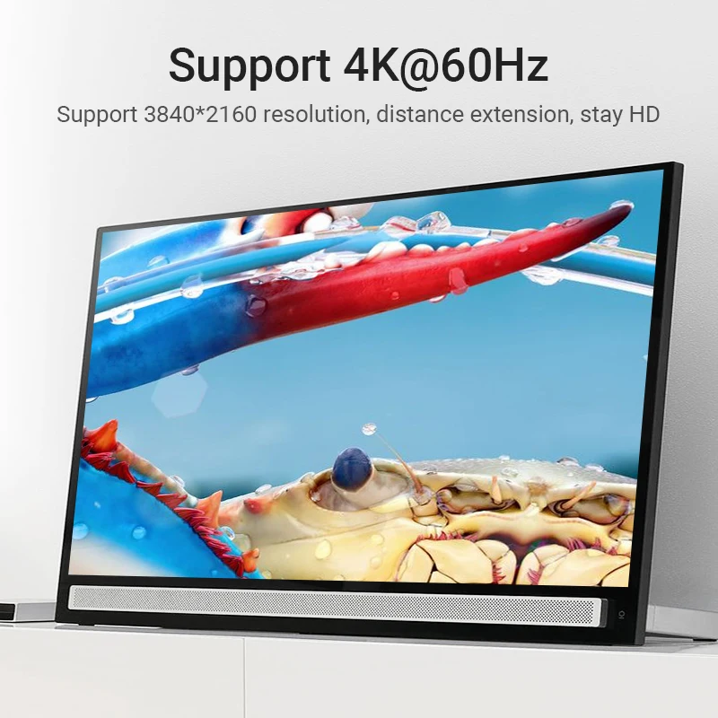 Vention สายต่อ HDMI 4K/60Hz HD HDMI 2.0หญิงหญิง Extender สำหรับโปรเจคเตอร์ PS3/4 HDMI 2.0สายเคเบิล