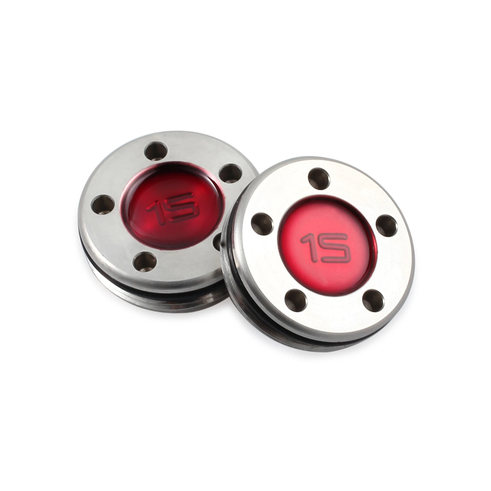 GARLLEN 2pcs 15g Stainless Steel Golf Custom Weights+Aluminum Alloy Red Wrench For Titleist Scotty Cameron Putter Newport