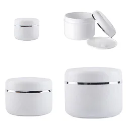 10Pcs Empty Cosmetic Containers 10g 20g 30g 50g 100g 250g Refillable Bottles Travel Face Cream Lotion Plastic Makeup Jar Pot