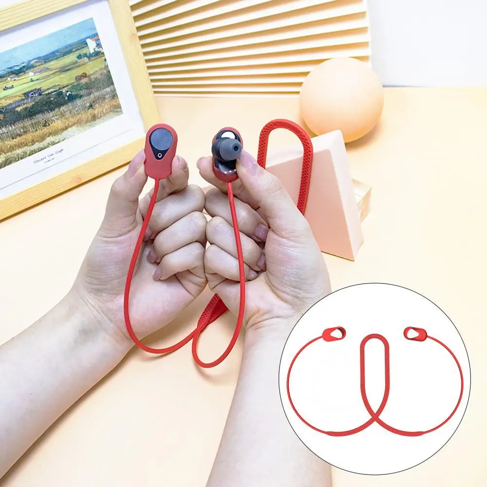 

Anti Lost Silicone Earphone Rope Holder Cable For WF 1000XM3 Accessories Headphone WF 1000 XM3 Neck Strap Cord String