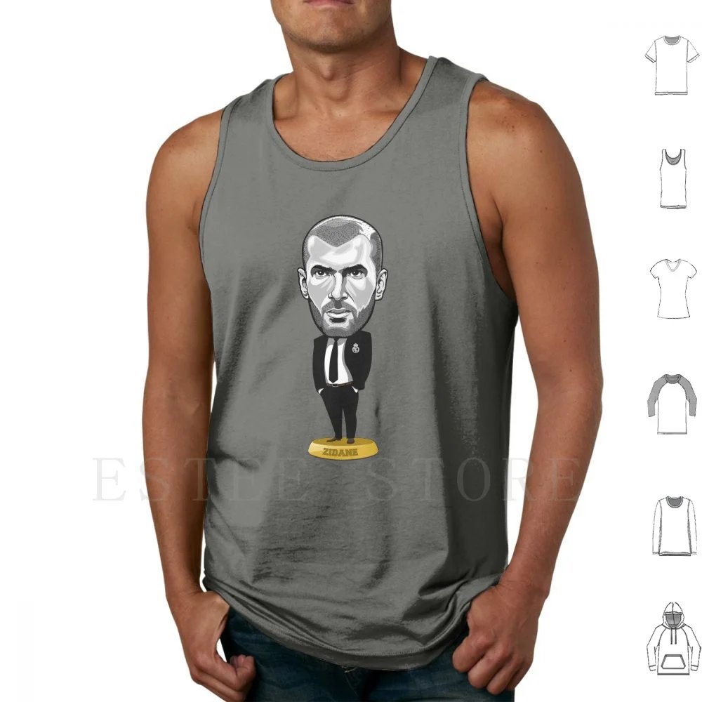 

Менеджер Zidane Майки Жилет Хлопок Zidane Франция Игрушка Вектор Художественный Футбол Футбол Спорт Испания Мультфильм Карикатура Портрет